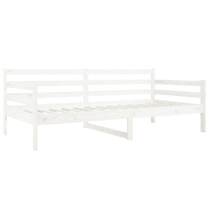 Day Bed without Mattress White 80x200cm Solid Wood Pine