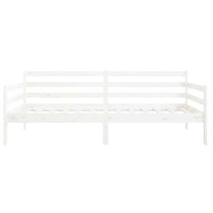 Day Bed without Mattress White 80x200cm Solid Wood Pine