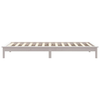 820527 vidaXL Bed Frame without Mattress White 90x200 cm Solid Wood