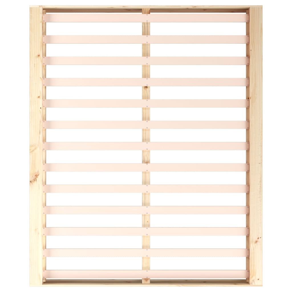 Bed Frame without Mattress 140x200 cm Solid Wood