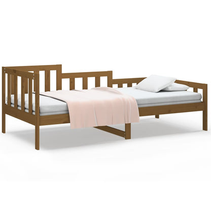 Day Bed without Mattress Honey Brown 90x190 cm Single Solid Wood Pine