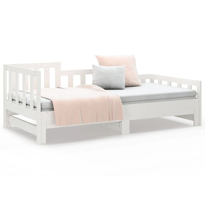 Pull-out Day Bed without Mattress White 2x(90x200) cm