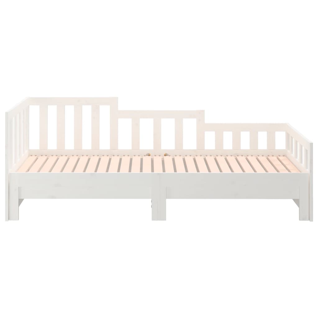Pull-out Day Bed without Mattress White 2x(90x200) cm