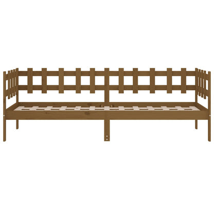Day Bed without Mattress Honey Brown 90x200 cm Solid Wood Pine
