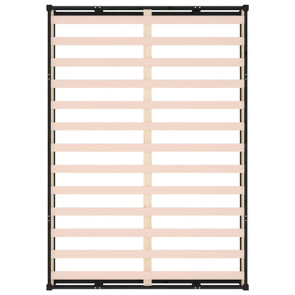 Bed Frame without Mattress Black 120x200 cm Solid Wood