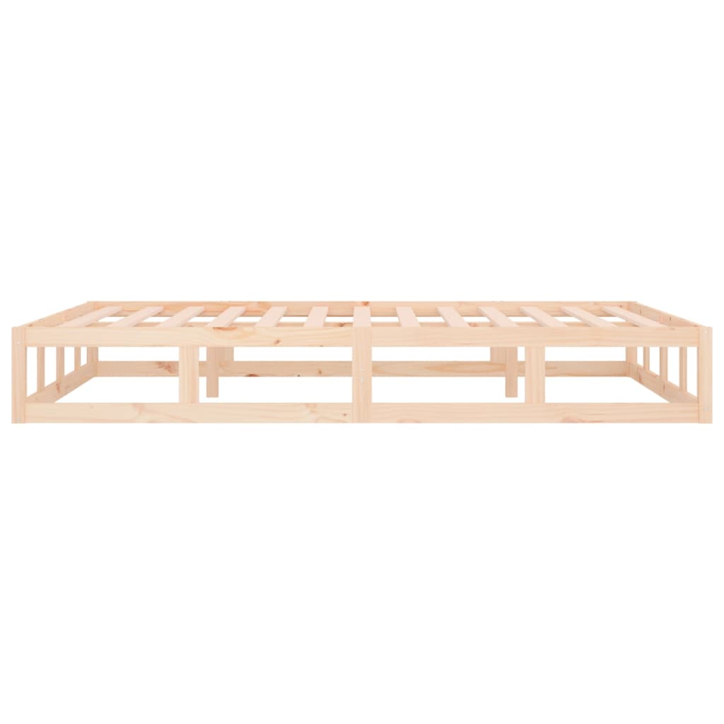 Bed Frame without Mattress 200x200 cm Solid Wood