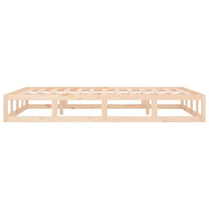 Bed Frame without Mattress 200x200 cm Solid Wood