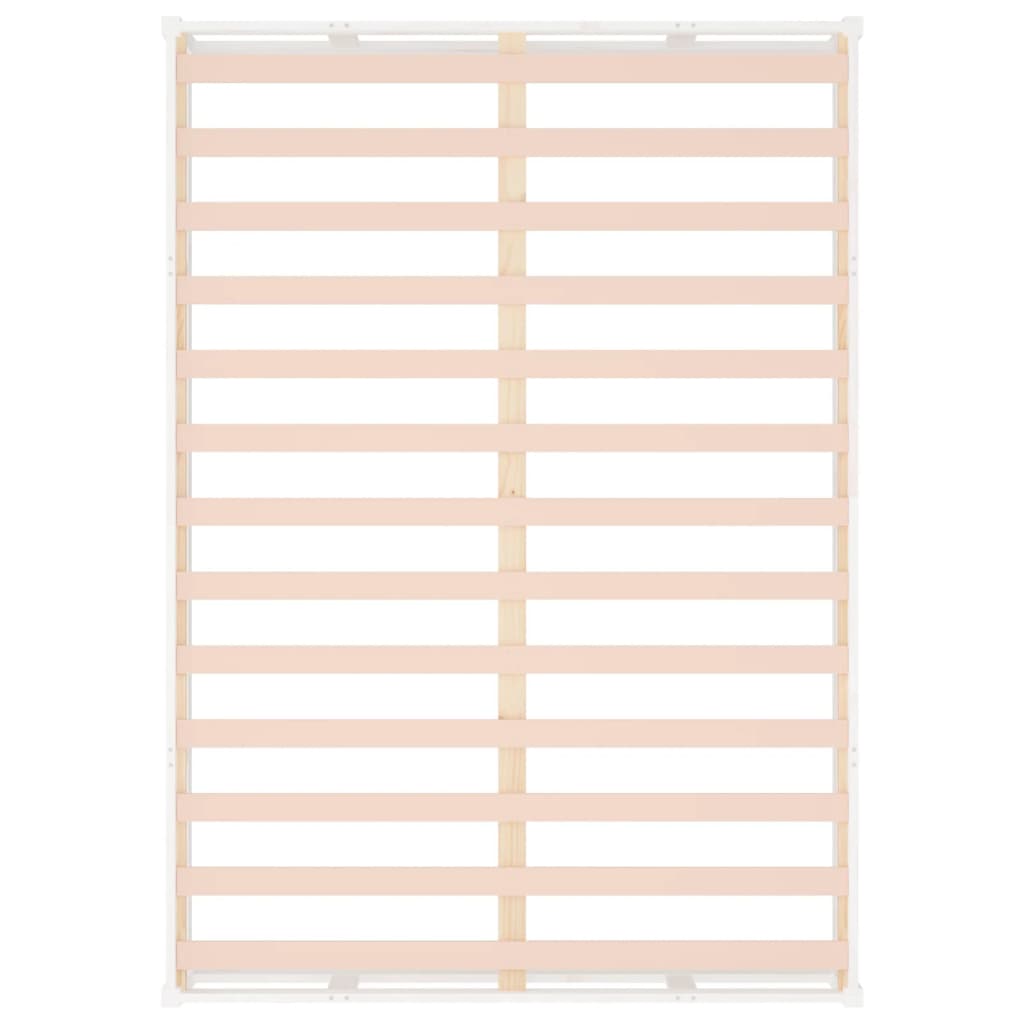 Bed Frame without Mattress White 200x200 cm Solid Wood