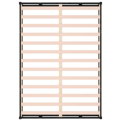 Bed Frame without Mattress Black 200x200 cm Solid Wood