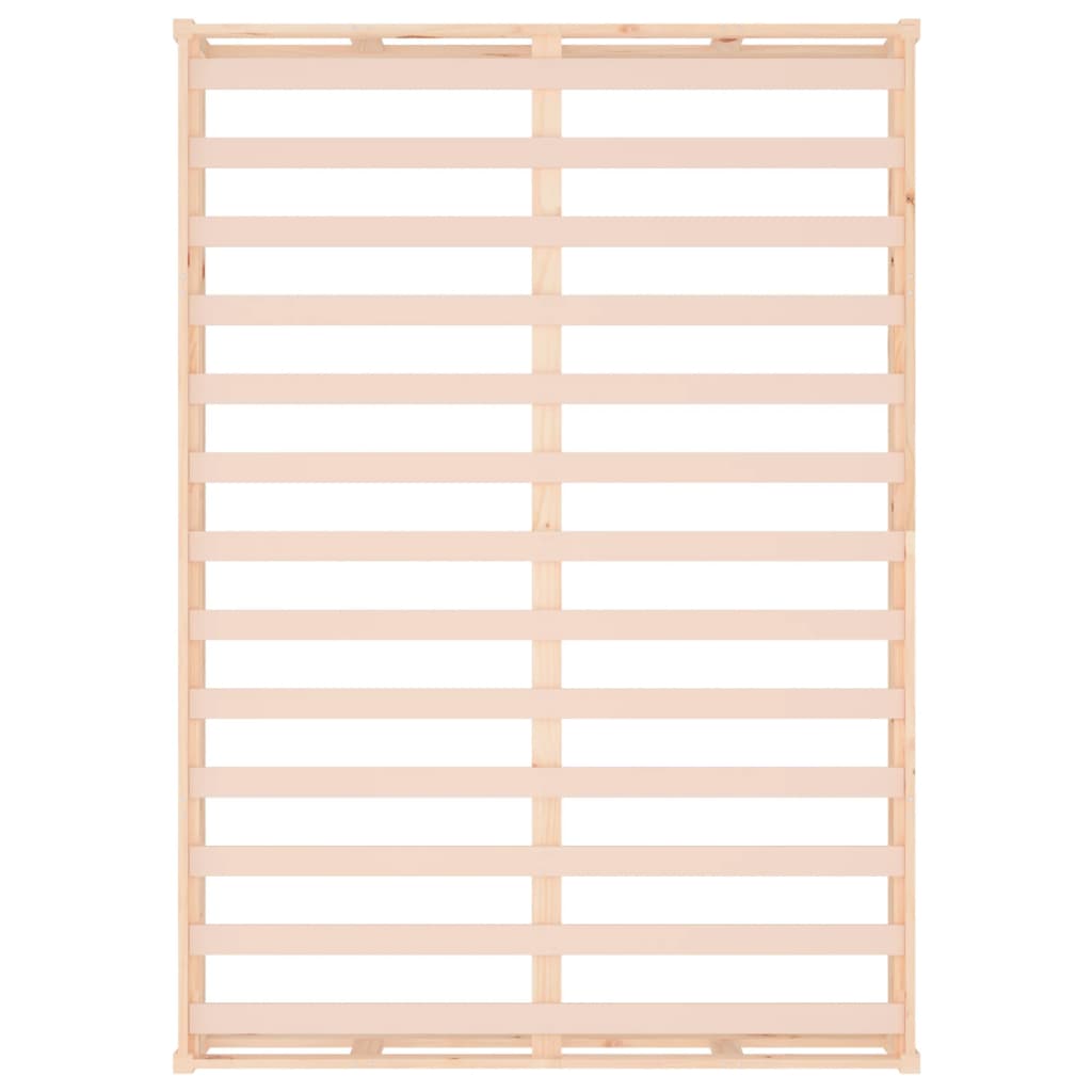 Bed Frame without Mattress 140x190 cm Solid Wood