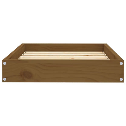 Dog Bed Honey Brown 61.5x49x9 cm Solid Wood Pine