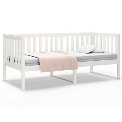 Day Bed without Mattress White 90x200 cm Solid Wood Pine