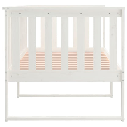 Day Bed without Mattress White 90x200 cm Solid Wood Pine