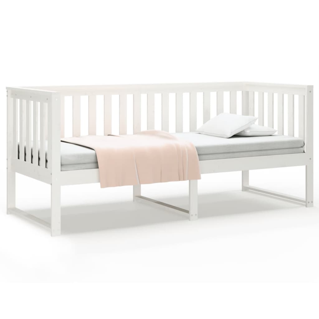 Day Bed without Mattress White 80x200 cm Solid Wood Pine