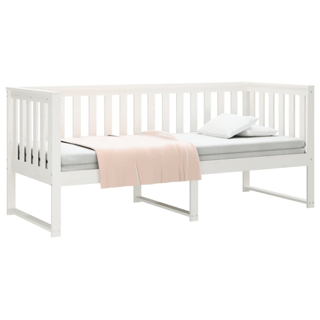Day Bed without Mattress White 80x200 cm Solid Wood Pine