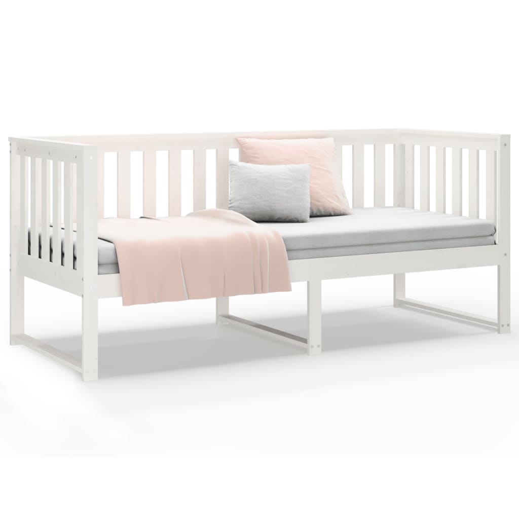 Day Bed without Mattress White 80x200 cm Solid Wood Pine