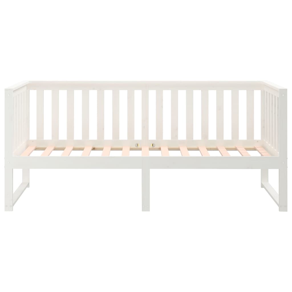 Day Bed without Mattress White 80x200 cm Solid Wood Pine