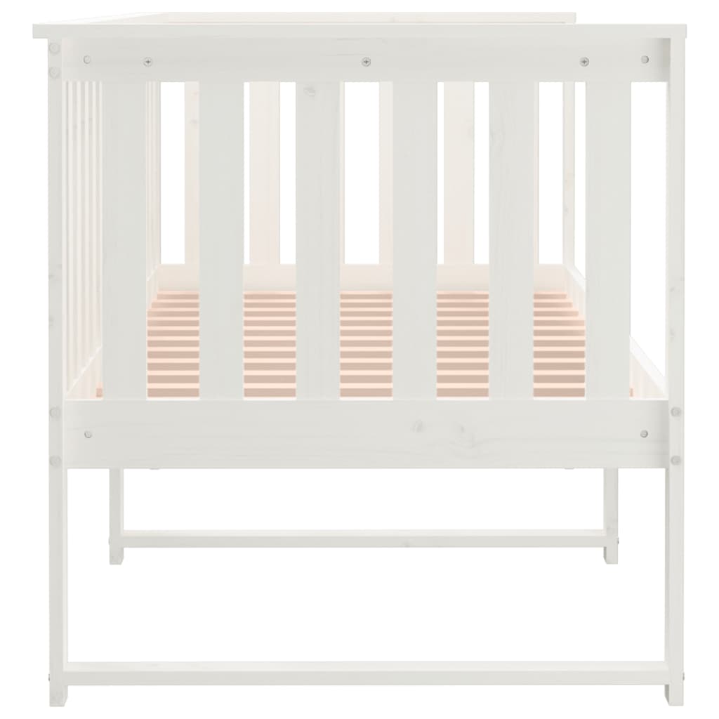 Day Bed without Mattress White 80x200 cm Solid Wood Pine