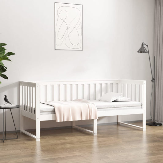 Day Bed without Mattress White 80x200 cm Solid Wood Pine