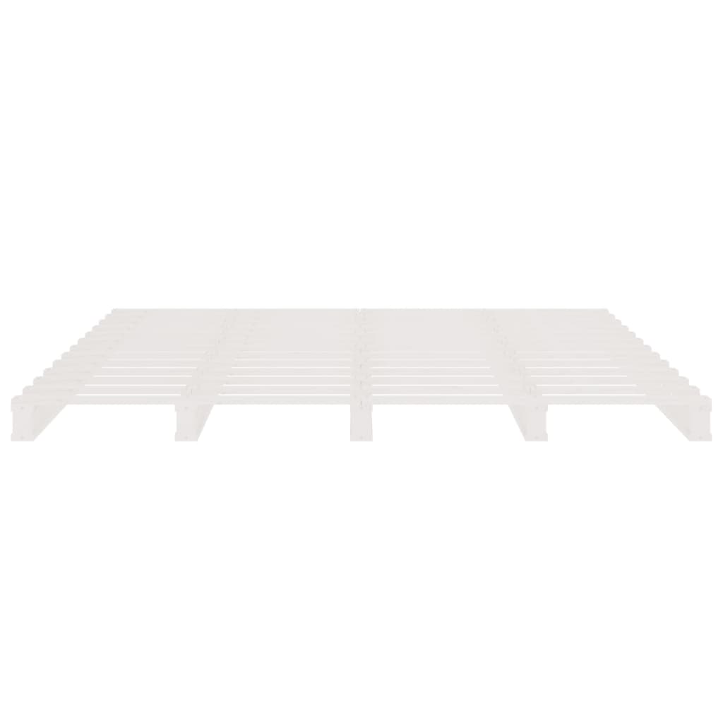 Pallet Bed without Mattress White 120x200 cm Solid Wood