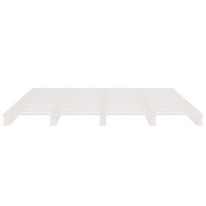 Pallet Bed without Mattress White 120x200 cm Solid Wood