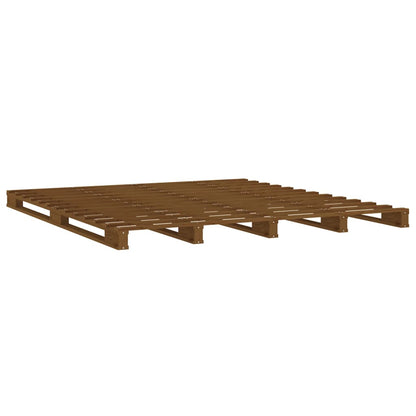 Pallet Bed without Mattress Honey Brown 120x200 cm Solid Wood