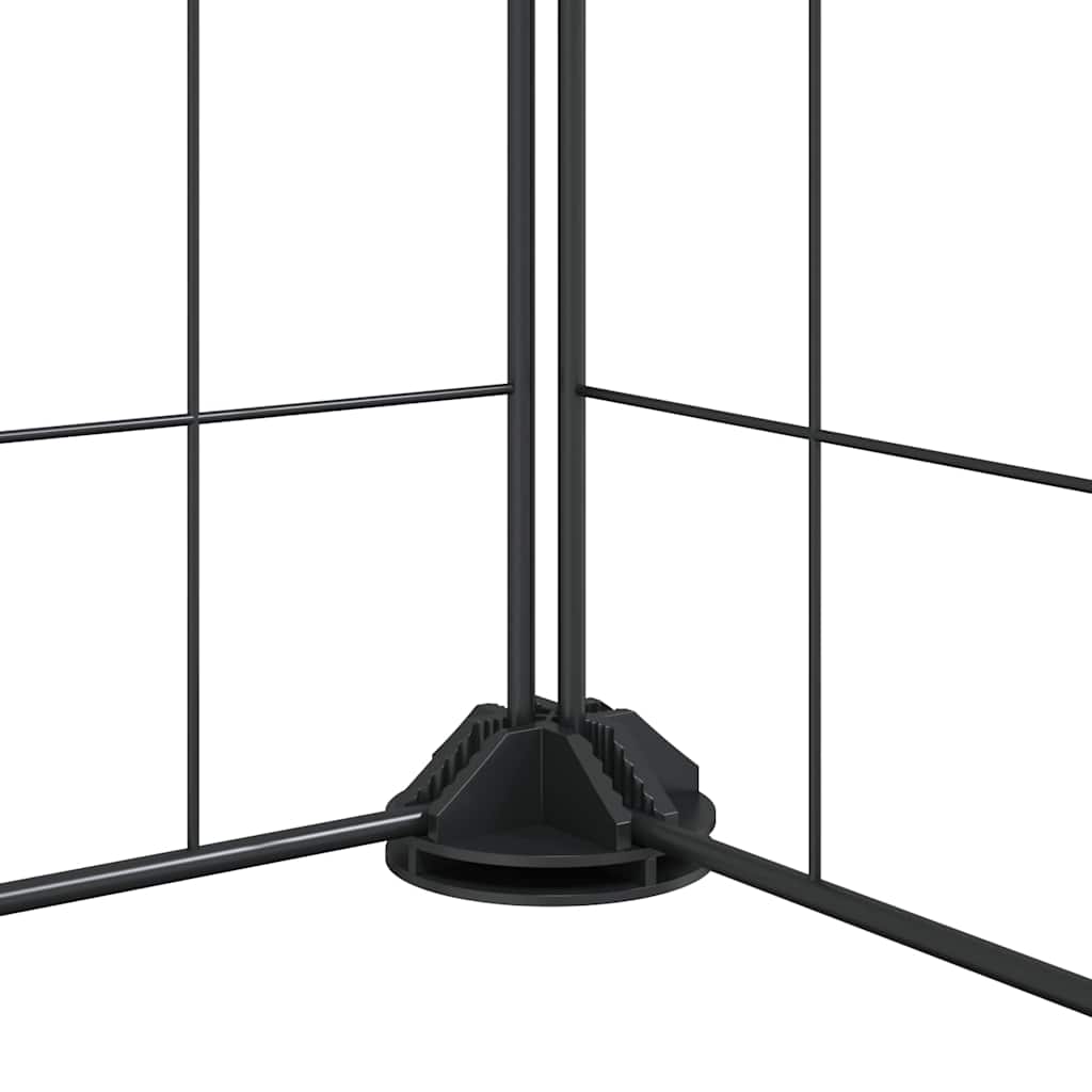 8-Panel Pet Cage Black 35x35 cm Steel