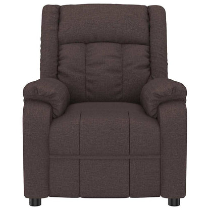 Recliner Chair Reclining Dark brown 82 x 93 x 96 cm Fabric