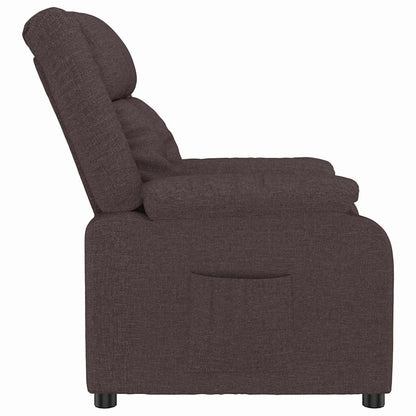 Recliner Chair Reclining Dark brown 82 x 93 x 96 cm Fabric