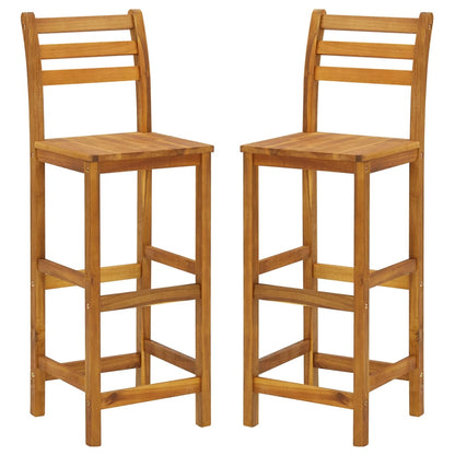 3 Piece Garden Bar Set Solid Wood Acacia