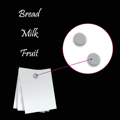 Wall-mounted Magnetic Board Black 40x40 cm Tempered Glass