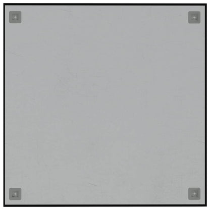 Wall-mounted Magnetic Board Black 60x60 cm Tempered Glass