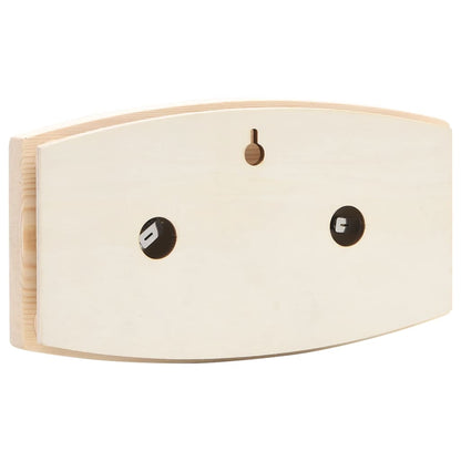 2 in 1 Sauna Hygrothermograph and Sand Timer Set Solid Wood Pine
