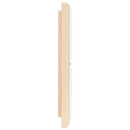 2 in 1 Sauna Hygrothermograph and Sand Timer Set Solid Wood Pine