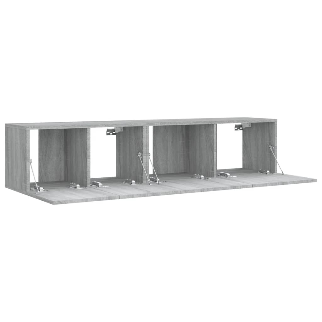 2 Piece TV Cabinet Set Grey Sonoma Engineered Wood