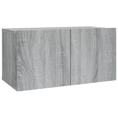 2 Piece TV Cabinet Set Grey Sonoma Engineered Wood