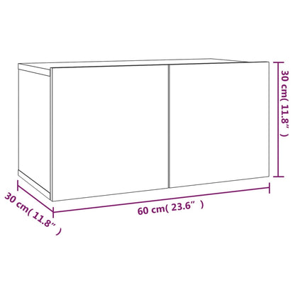 2 Piece TV Cabinet Set Grey Sonoma Engineered Wood
