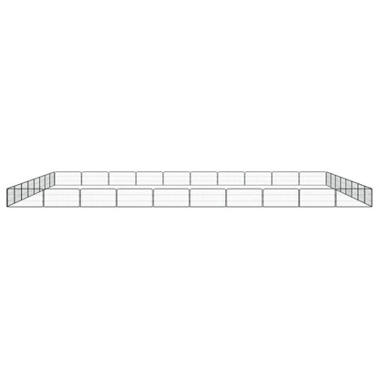 36-Panel Dog Playpen Black 100x50 cm Powder-coated Steel