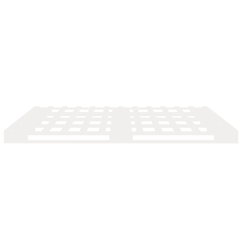 Bed Frame without Mattress White 120x200 cm Solid Wood Pine