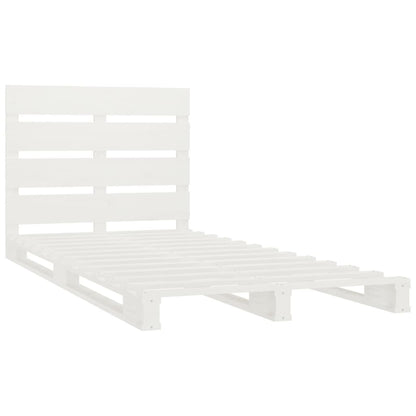 Bed Frame without Mattress White 75x190 cm Small Single Solid Wood Pine