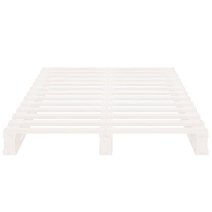 Bed Frame without Mattress White 75x190 cm Small Single Solid Wood Pine