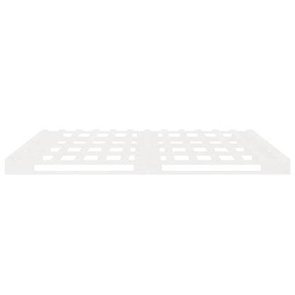 Bed Frame without Mattress White 135x190 cm Double Solid Wood Pine