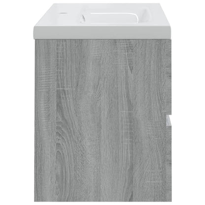 Sink Cabinet with Built-in Basin Grey Sonoma Engineered Wood