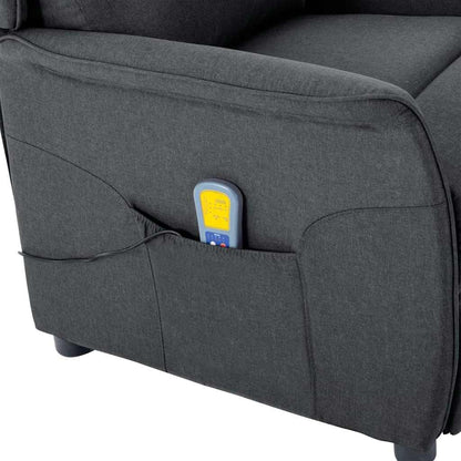 Massage Chair Dark grey 67.5 x 93.5 x 101.5 cm Fabric