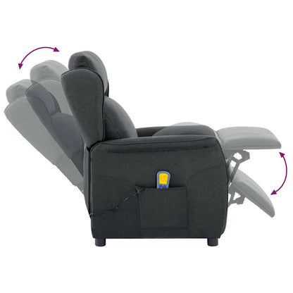Massage Chair Dark grey 67.5 x 93.5 x 101.5 cm Fabric