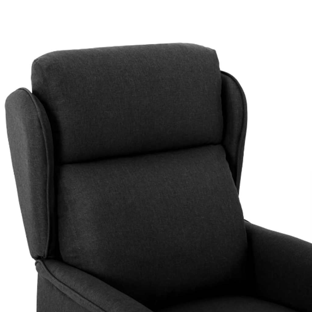 Massage Chair with Cushion Black 67.5 x 93.5 x 101.5 cm Fabric