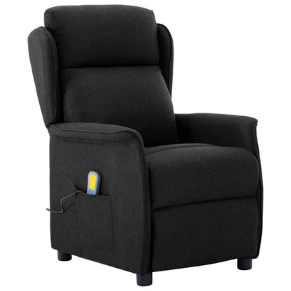 Massage Chair with Cushion Black 67.5 x 93.5 x 101.5 cm Fabric