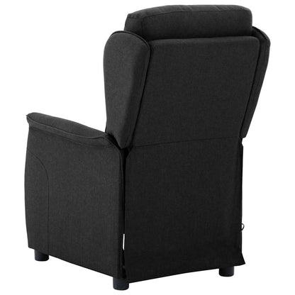 Massage Chair with Cushion Black 67.5 x 93.5 x 101.5 cm Fabric