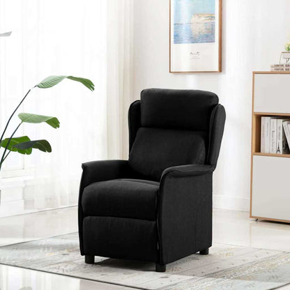 Massage Chair with Cushion Black 67.5 x 93.5 x 101.5 cm Fabric