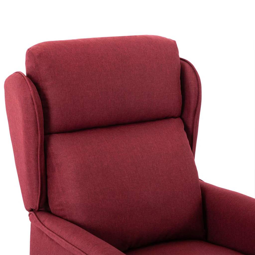 Massage Chair with Cushion Wine 67.5 x 93.5 x 101.5 cm Fabric